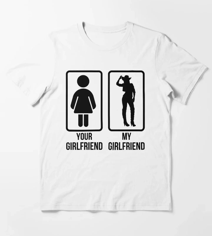Cowgirl Girlfriend western Lifestyle T-Shirt White