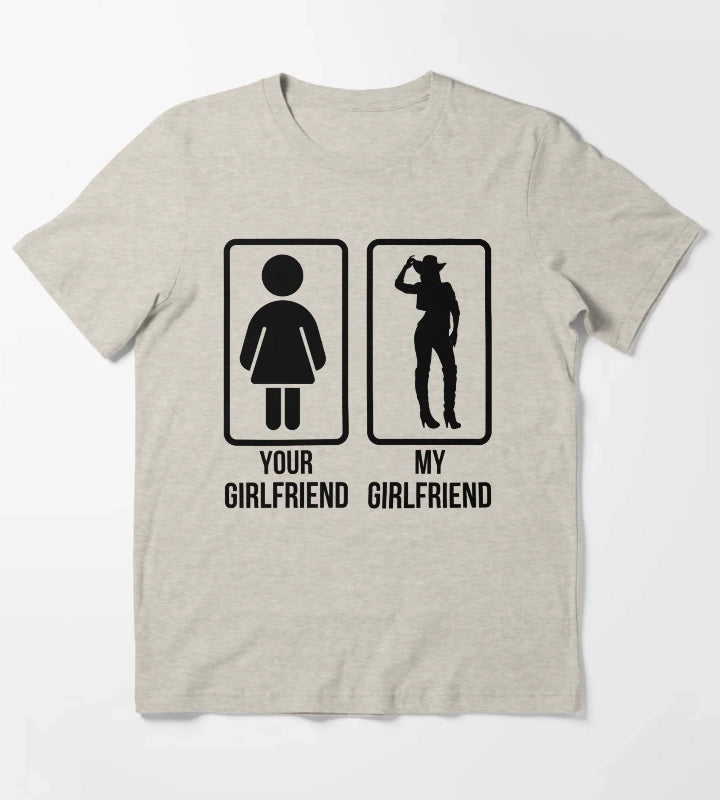 Cowgirl Girlfriend western Lifestyle T-Shirt Cream