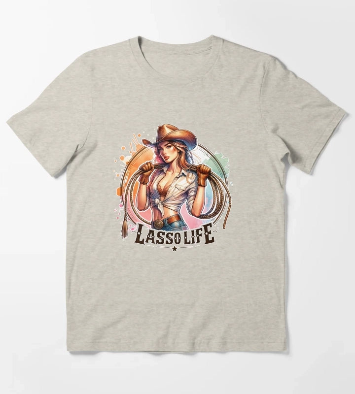 Cowgirl Life Essentials Wild West Cowgirl Vibes Apparel Mugs Stickers More T-Shirt Cream