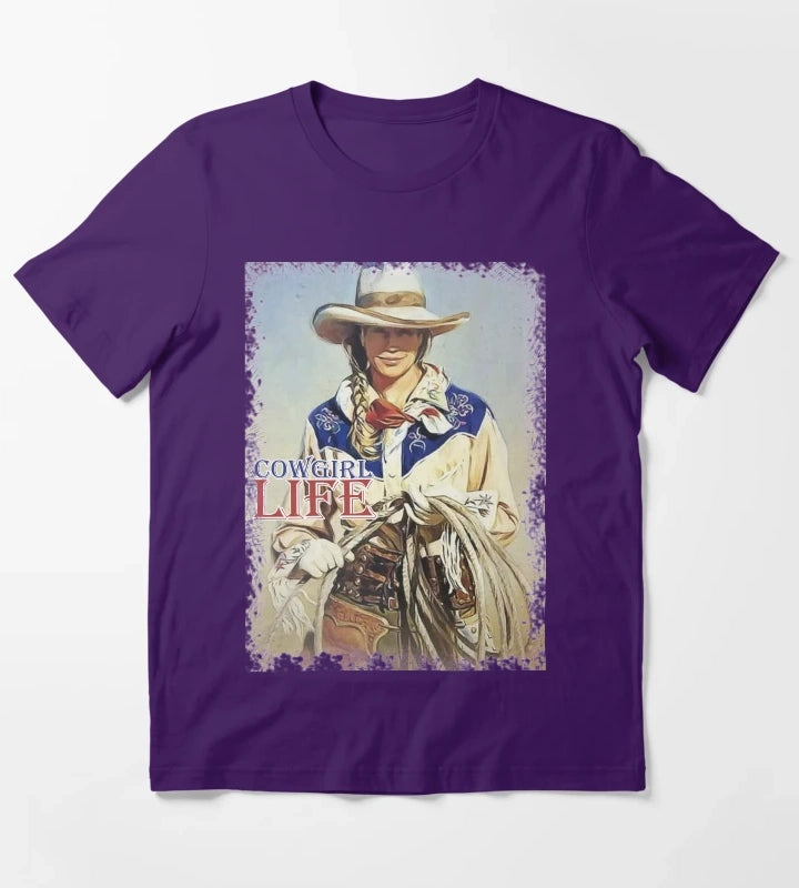 Cowgirl Life T-Shirt Purple