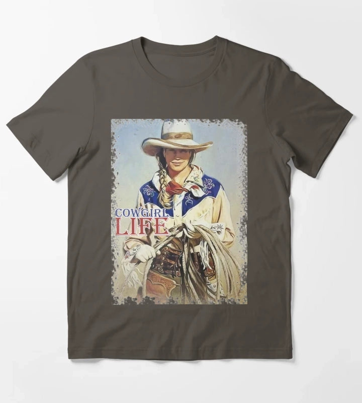 Cowgirl Life T-Shirt Dark Grey