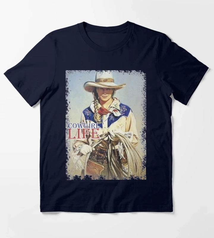 Cowgirl Life T-Shirt Navy