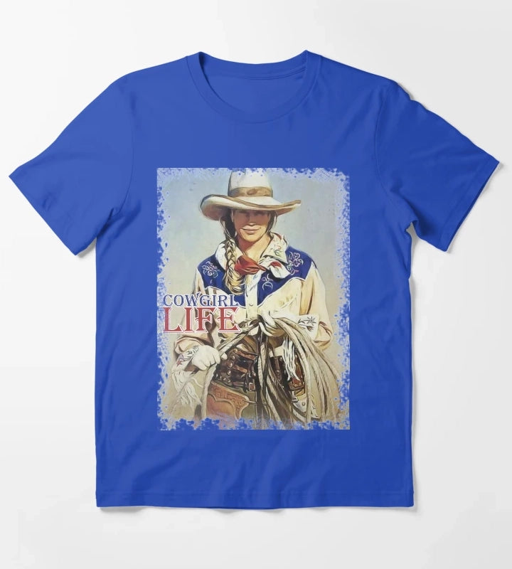 Cowgirl Life T-Shirt Blue