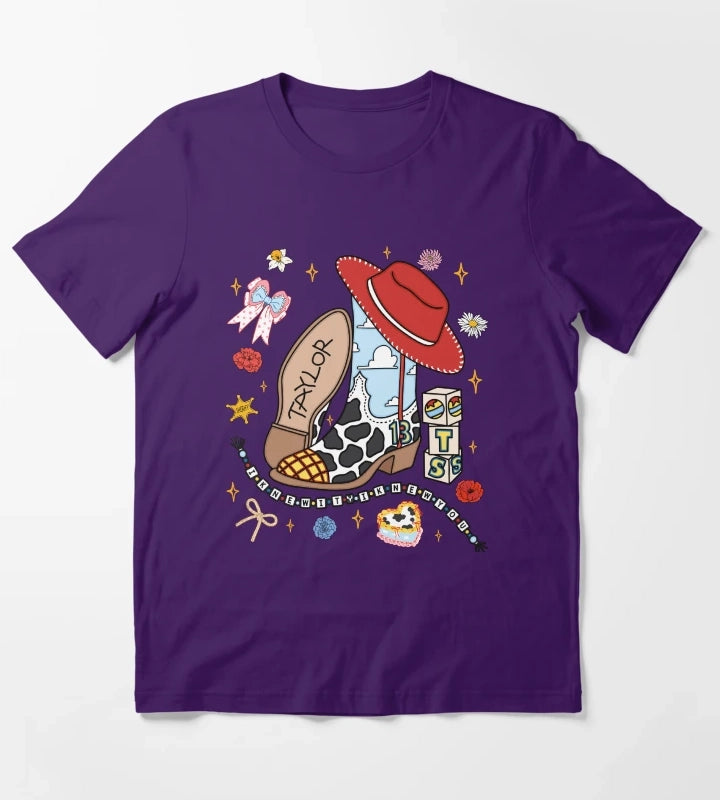 Cowgirl Like Me I Knew It I Knew You Funny Western TS Cowgirl Country Music T-Shirt Purple