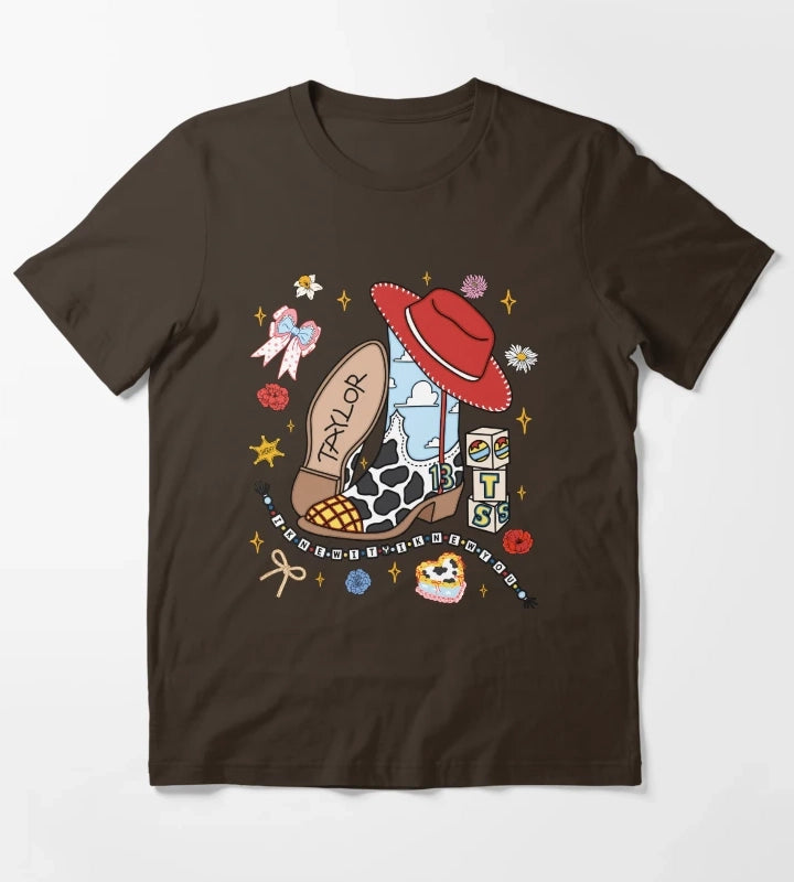 Cowgirl Like Me I Knew It I Knew You Funny Western TS Cowgirl Country Music T-Shirt Brown