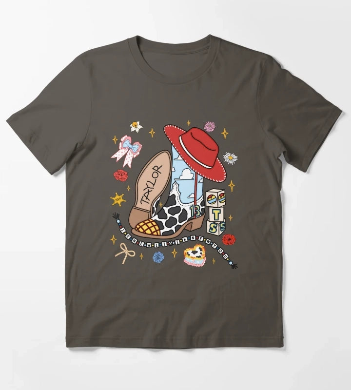 Cowgirl Like Me I Knew It I Knew You Funny Western TS Cowgirl Country Music T-Shirt Dark Grey
