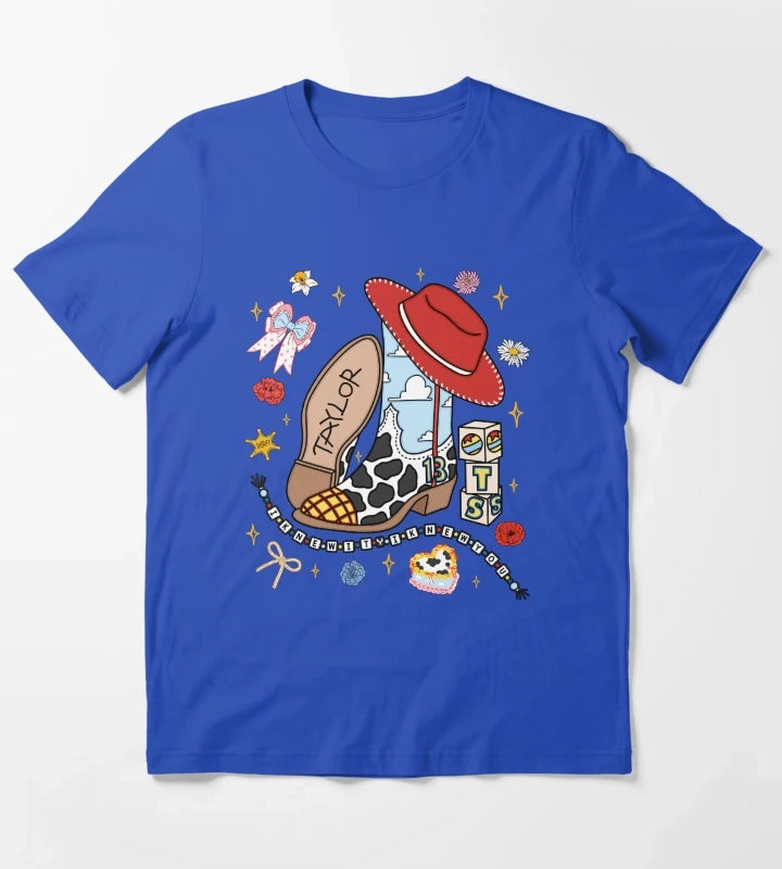 Cowgirl Like Me I Knew It I Knew You Funny Western TS Cowgirl Country Music T-Shirt Blue