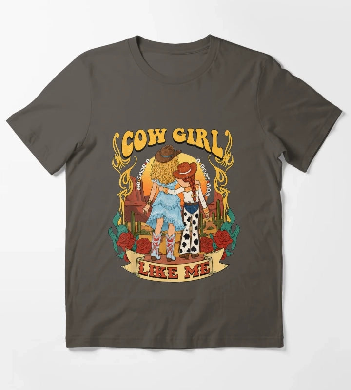 Cowgirl Like Me I Knew It I Knew You T-Shirt Dark Grey