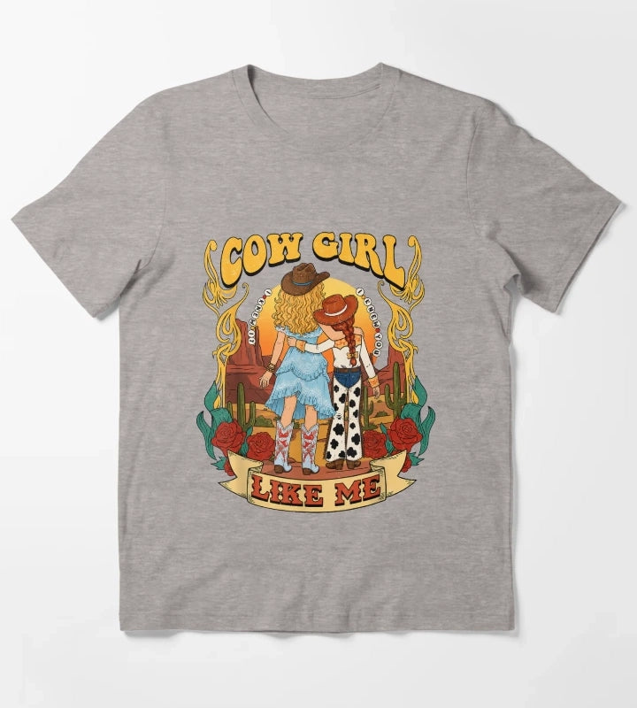 Cowgirl Like Me I Knew It I Knew You T-Shirt Heather Grey