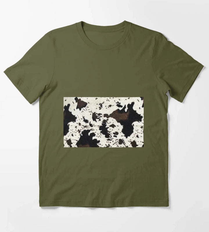 Cowgirl Patchwork T-Shirt Olive Green