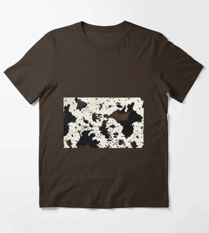 Cowgirl Patchwork T-Shirt Brown