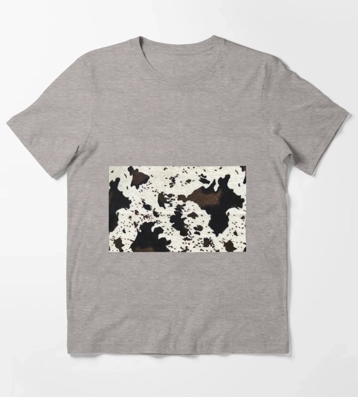 Cowgirl Patchwork T-Shirt Heather Grey