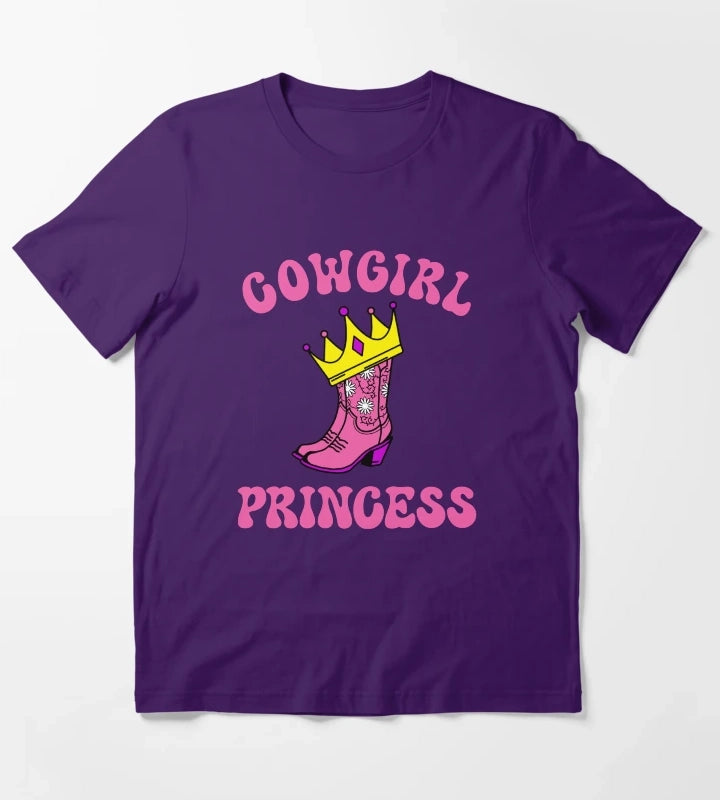 Cowgirl Princess Pink T-Shirt Purple
