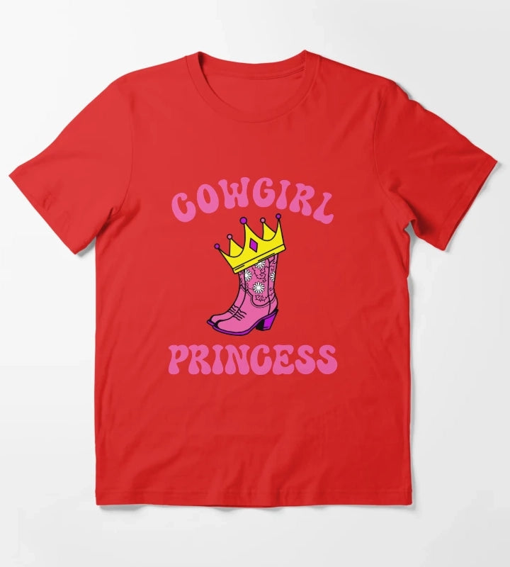 Cowgirl Princess Pink T-Shirt Red