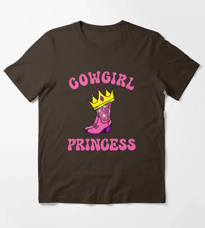 Cowgirl Princess Pink T-Shirt Brown