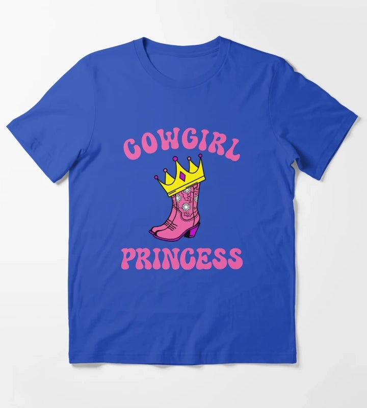 Cowgirl Princess Pink T-Shirt Blue