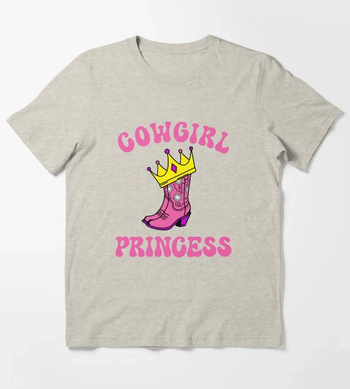 Cowgirl Princess Pink T-Shirt Cream