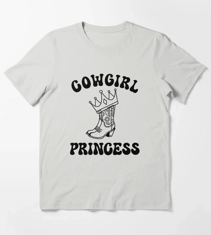 Cowgirl Princess T-Shirt Light Grey