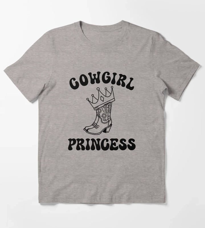Cowgirl Princess T-Shirt Heather Grey