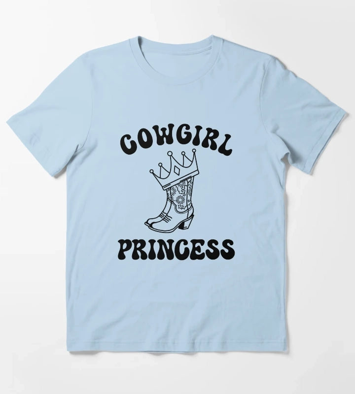 Cowgirl Princess T-Shirt Sky Blue