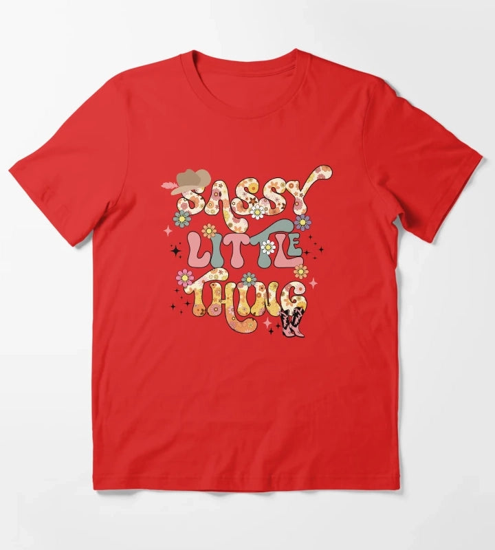 Cowgirl Sassy Little Thing T-Shirt Red