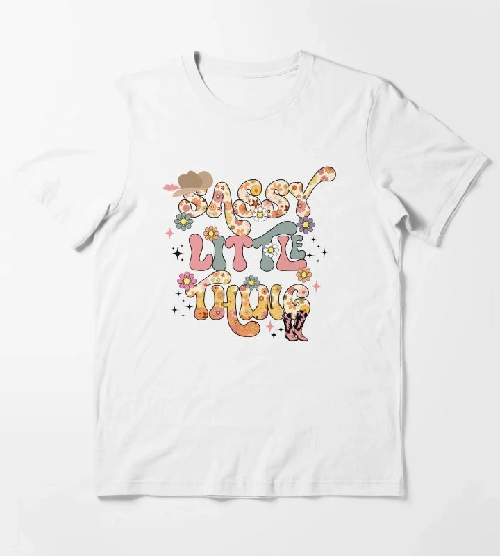 Cowgirl Sassy Little Thing T-Shirt White