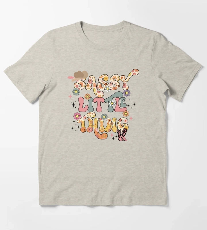 Cowgirl Sassy Little Thing T-Shirt Cream