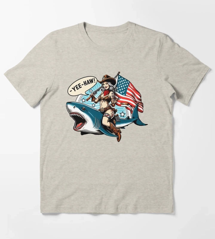 Cowgirl Shark T-Shirt Cream