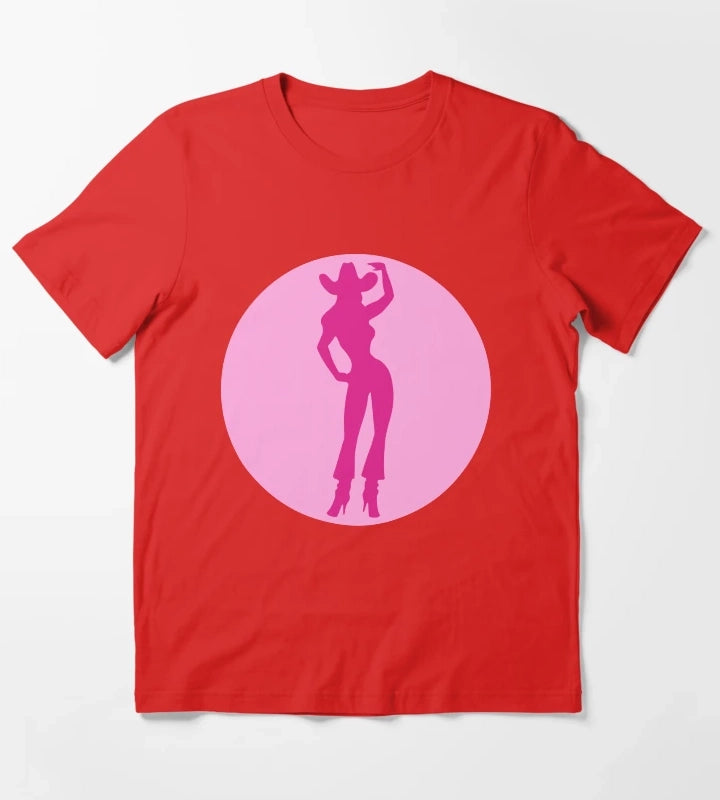 Cowgirl Silhouette T-Shirt Red