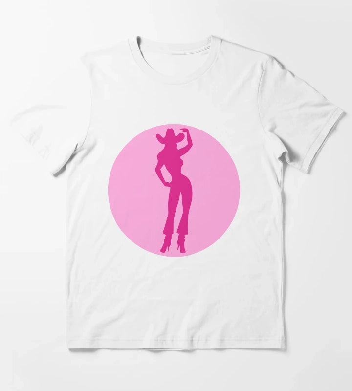 Cowgirl Silhouette T-Shirt White