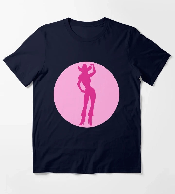Cowgirl Silhouette T-Shirt Navy