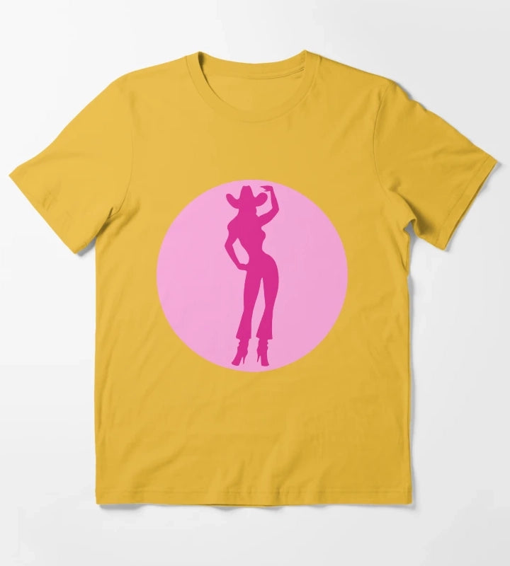 Cowgirl Silhouette T-Shirt Yellow