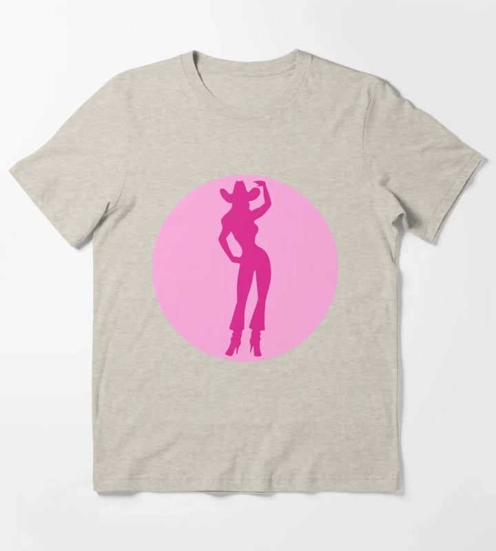 Cowgirl Silhouette T-Shirt Cream