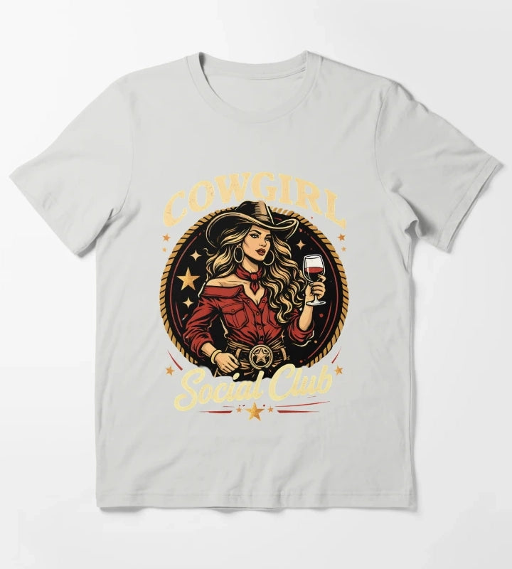 Cowgirl Social Club T-Shirt Light Grey