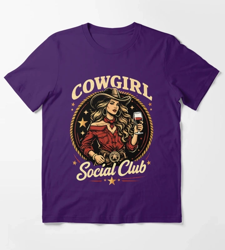 Cowgirl Social Club T-Shirt Purple