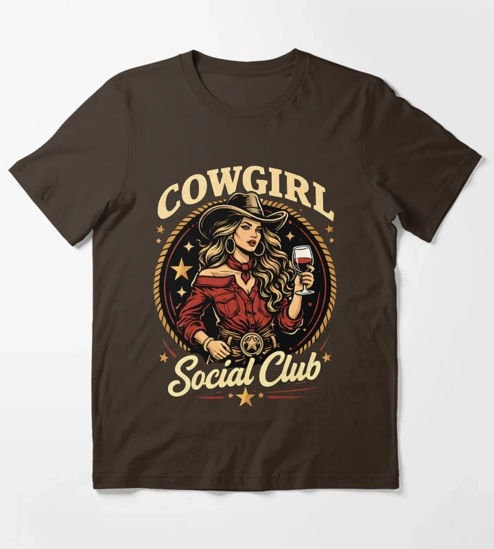 Cowgirl Social Club T-Shirt Brown