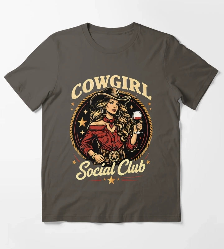 Cowgirl Social Club T-Shirt Dark Grey