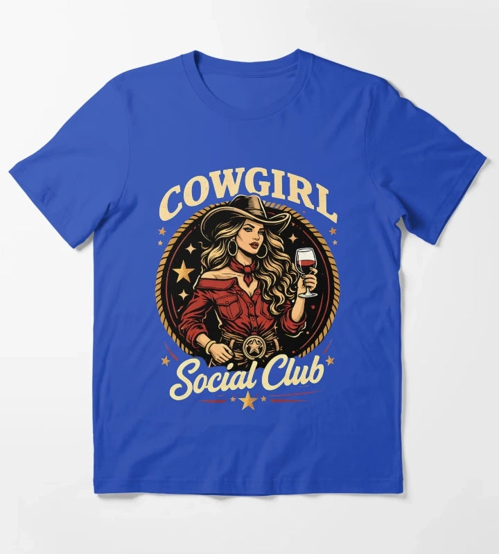 Cowgirl Social Club T-Shirt Blue