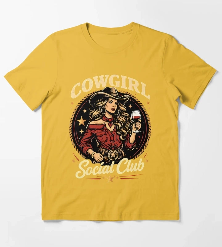 Cowgirl Social Club T-Shirt Yellow