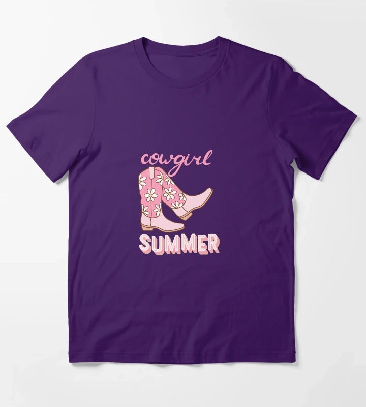 Cowgirl Summer T-Shirt Purple
