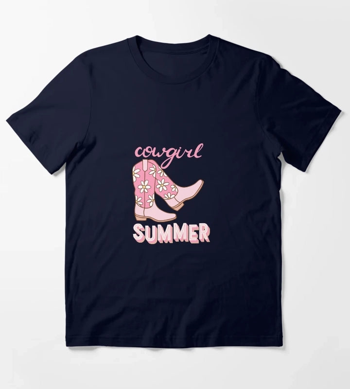 Cowgirl Summer T-Shirt Navy