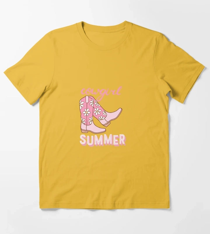 Cowgirl Summer T-Shirt Yellow