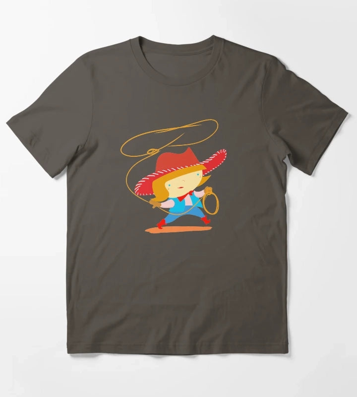 Cowgirl T-Shirt Dark Grey