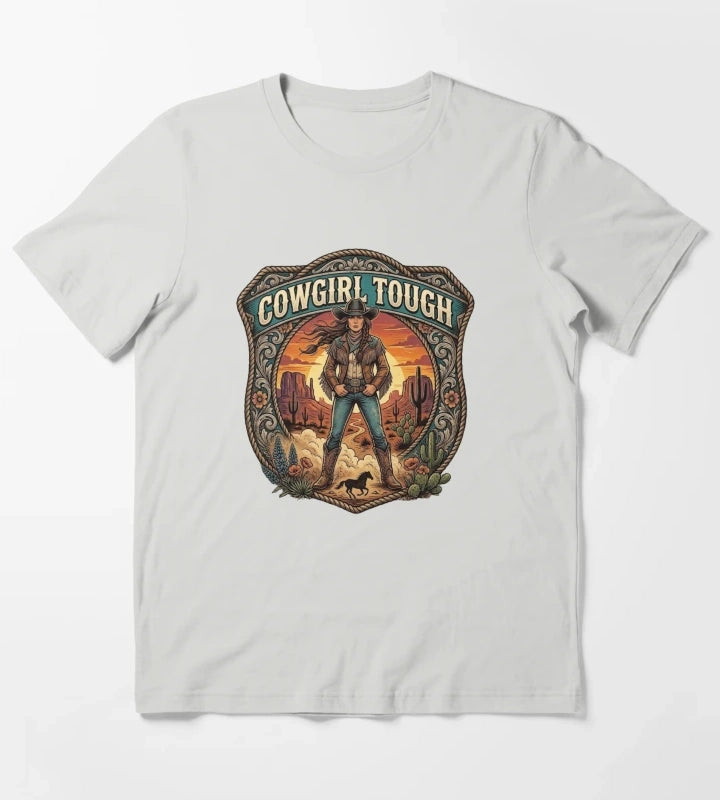 Cowgirl Tough T-Shirt Light Grey