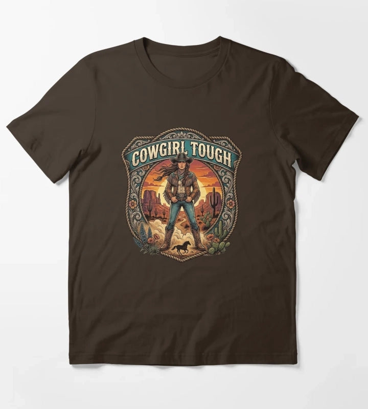 Cowgirl Tough T-Shirt Brown
