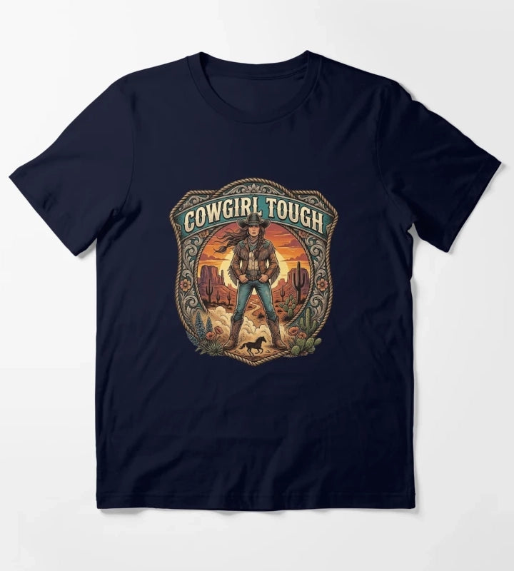 Cowgirl Tough T-Shirt Navy
