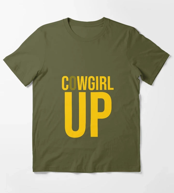 Cowgirl Up T-Shirt Olive Green