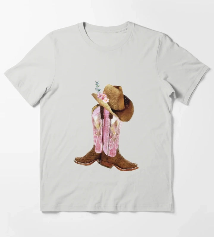 Cowgirl boots T-Shirt Light Grey