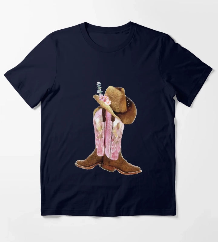 Cowgirl boots T-Shirt Navy