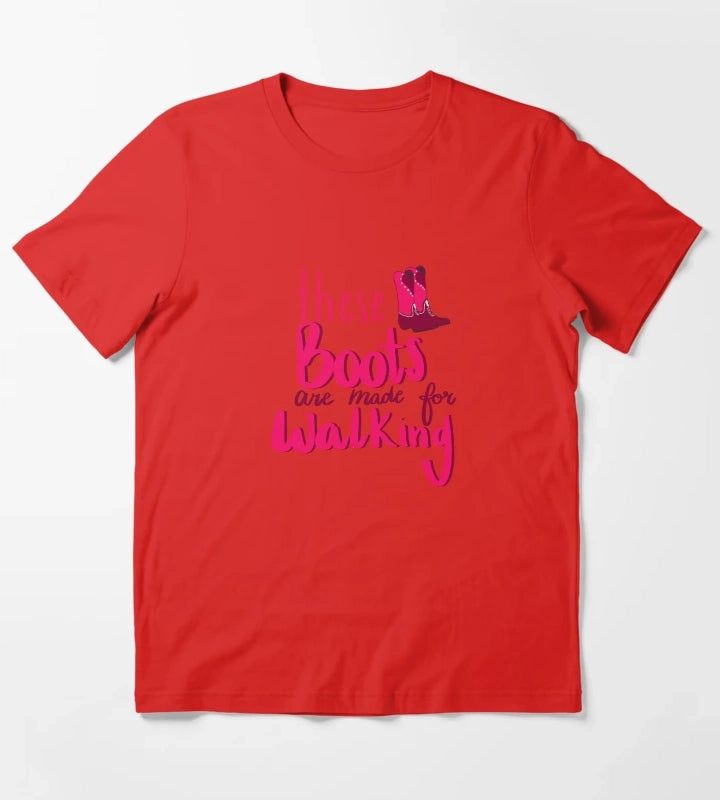 Cowgirl boots quote T-Shirt Red